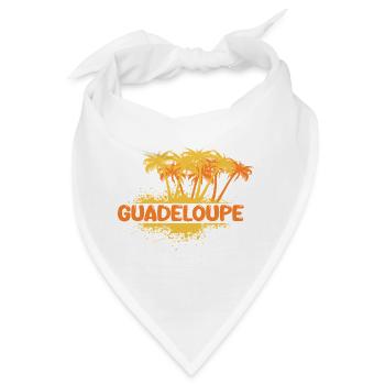 Geschenk für Guadeloupe - Bandana - Weiß - Vorne