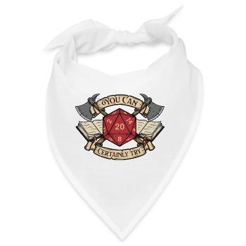 Sie können auf jeden Fall RPG Tabletop DM Favorite ausprobieren - Bandana - Weiß - Vorne