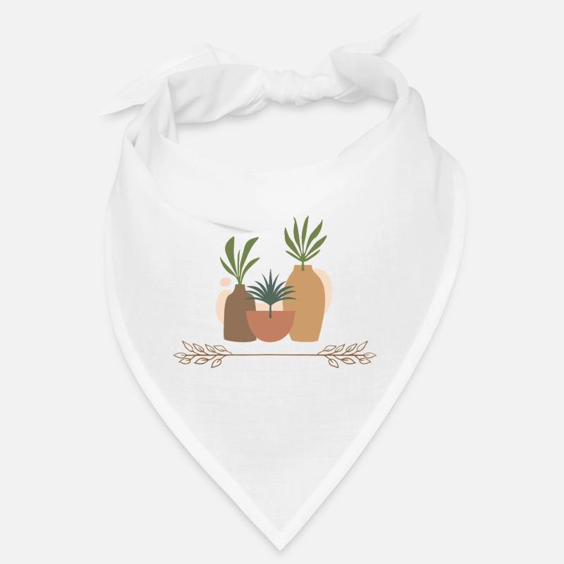 Vase Plants Collage Bandana