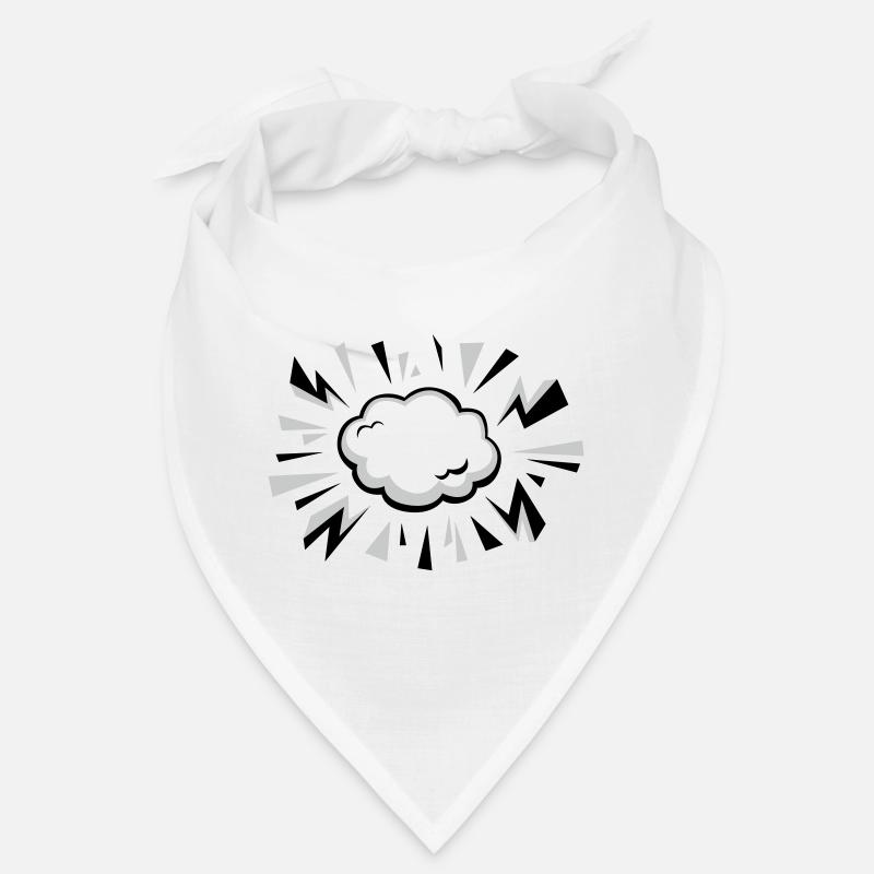 Comic Wolke mit Blitzen Bandana