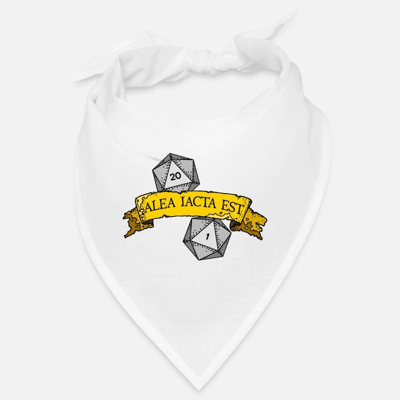 Alea Iacta Est Lancer de dés - Bandana - blanc