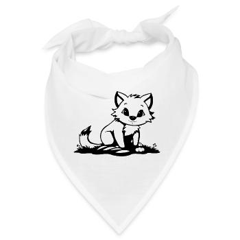 Fuchs - Bandana - Weiß - Vorne