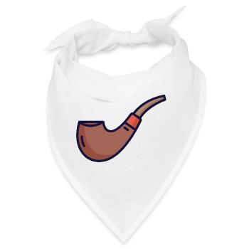 Nautic Design Heritage Pipe Illustration - Bandana - Weiß - Vorne