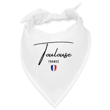 Elegantes Design von Toulouse, Toulouse, Frankreich - Bandana - Weiß - Vorne