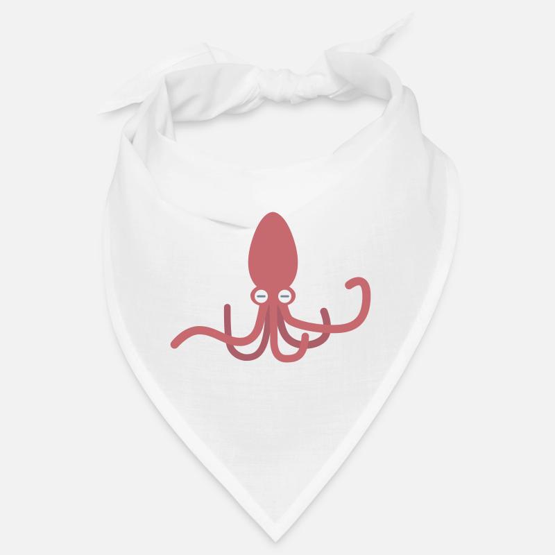 Pink Squid – kawaii cartoon octopus design Bandana