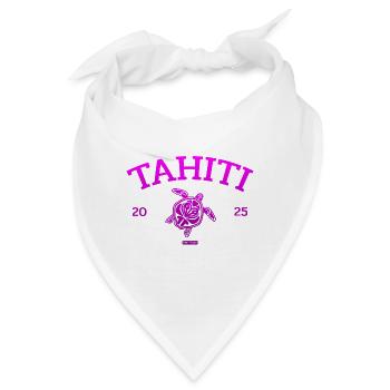 Tahiti - Turtle - French Polynesia - Schildkröte - Bandana - Weiß - Vorne