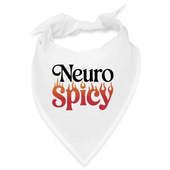 Spicy Flammen Typografie - Bandana - Weiß - Vorne