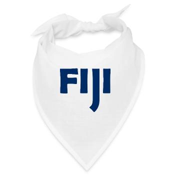 Fiji - Fidschi - Inseln - Pazifik - Südsee - Bandana - Weiß - Vorne