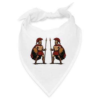 Spartaner Sparta Krieger - Bandana - Weiß - Vorne