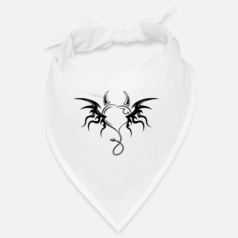 Teufelsherz - Bandana - Weiß