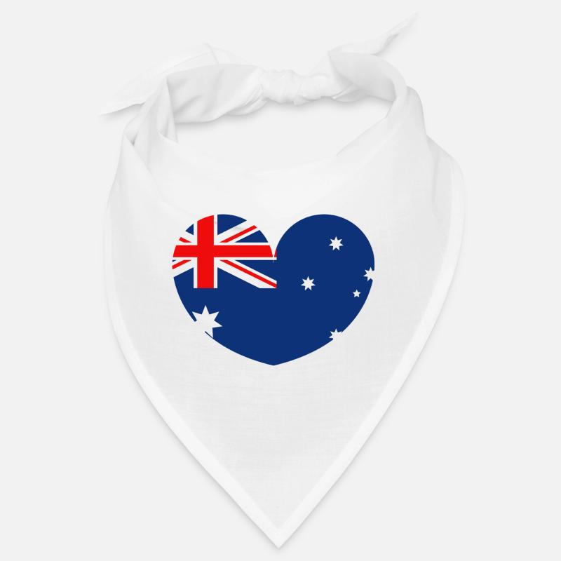 Drapeau australien avec cœur Bandana