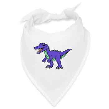 Dino - Bandana - Weiß - Vorne