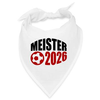 Meister 2026 Meisterschaft - Bandana - Weiß - Vorne