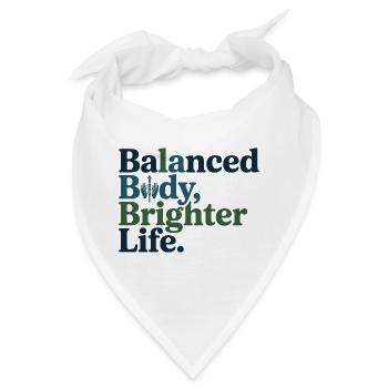 Osteopath Balanced Body Brighter Life Professional - Bandana - Weiß - Vorne