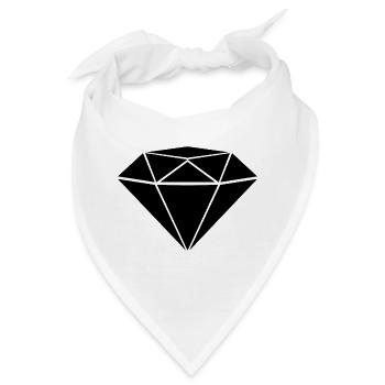 Diamant - Bandana - Weiß - Vorne