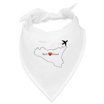 Sicily Island - Bandana - Weiß - Vorne