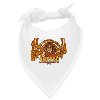 Retro Mom: 70er Survival Coffee - Bandana - Weiß - Vorne
