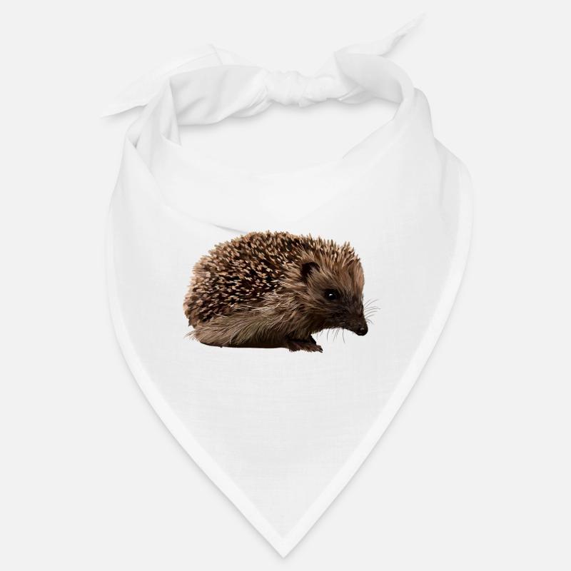 Hérisson dans le style forêt Bandana