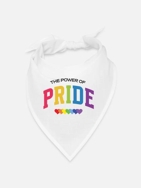LGBT-Pride-Monat – Die Kraft des Stolzes - Bandana - Weiß - Vorne