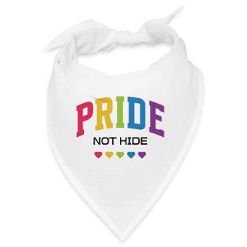 LGBTQ-Pride-Monat – Pride, nicht verstecken. - Bandana - Weiß - Vorne
