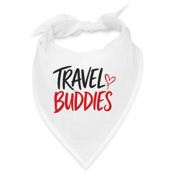 Travel Buddies Herzlogo - Bandana - Weiß - Vorne
