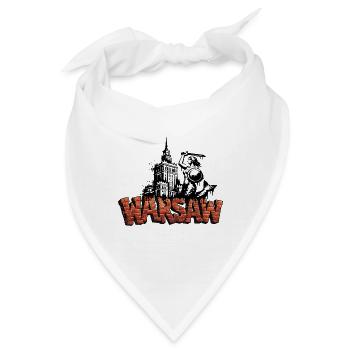 Warschauer Schablonenkunst - Bandana - Weiß - Vorne