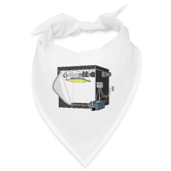 Cannabis Grow Tent, Cannabis Grow Box, grow zelt - Bandana - Weiß - Vorne