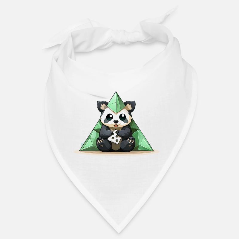 Panda Kristallpyramide Bandana