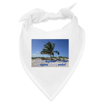 Freiheit - Bandana - Weiß - Vorne