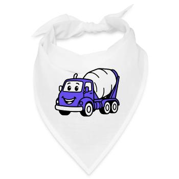 Bauwagen-Kids - Bandana - Weiß - Vorne