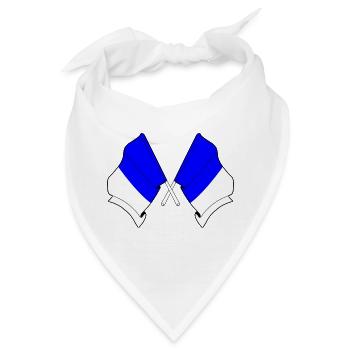 Spa Twin Flags - Bandana - Weiß - Vorne