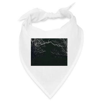 Nachtwald Spiegelbild - Bandana - Weiß - Vorne