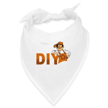 DIY Handyman Mascot – Funny Home Improvement Carpe - Bandana - Weiß - Vorne
