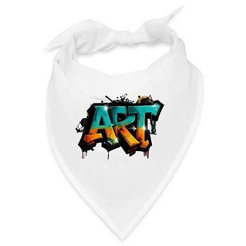 Graffiti ART Farbexplosion - Bandana - Weiß - Vorne