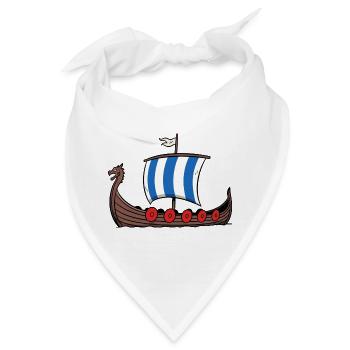 Wikinger Seefahrt - Bandana - Weiß - Vorne
