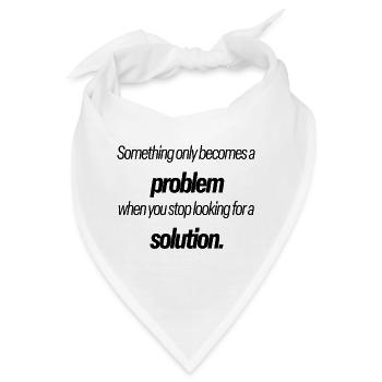 Problem & Lösung 3 en - Bandana - Weiß - Vorne