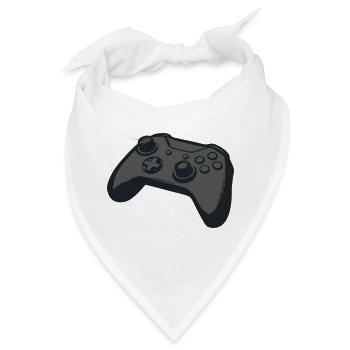 Zocker Gamepad Grafik - Bandana - Weiß - Vorne