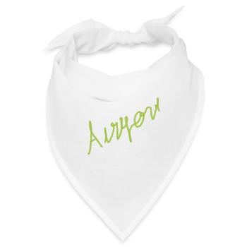 Anyone Neon Handgeschriebene Schrift - Bandana - Weiß - Vorne