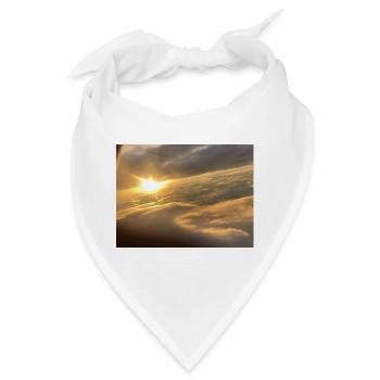 Sonnenlicht über Wolkenmeer - Bandana - Weiß - Vorne