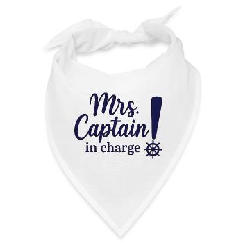 Mrs Captain in Charge – Seglerin & Skipperin - Bandana - Weiß - Vorne
