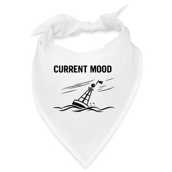 Current Mood – Stürmisch - Bandana - Weiß - Vorne
