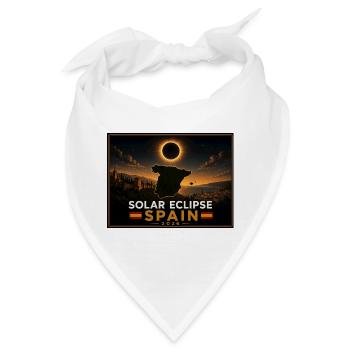 Solar Eclipse Spain 2026 - Bandana - Weiß - Vorne