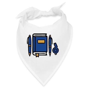 Buch Zeugnis Diplom Icon - Bandana - Weiß - Vorne