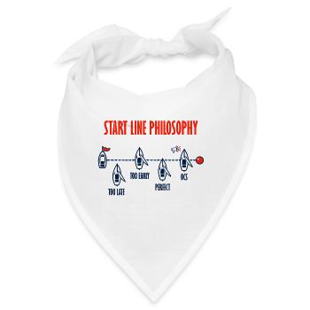 Start Line Philosophy – Segelregatta - Bandana - Weiß - Vorne