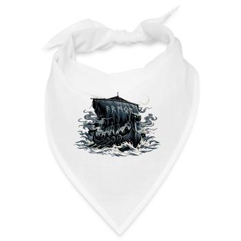 Nachtviking Drachenboot - Bandana - Weiß - Vorne