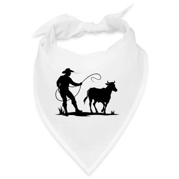 Cowboy-Fangkuh - Bandana - Weiß - Vorne
