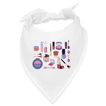 Pastell-Make-up-Kollektion - Bandana - Weiß - Vorne