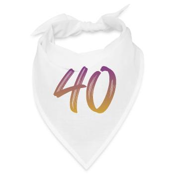 40 - Bandana - Weiß - Vorne