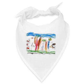 Kindertraum Gartenzauber - Bandana - Weiß - Vorne