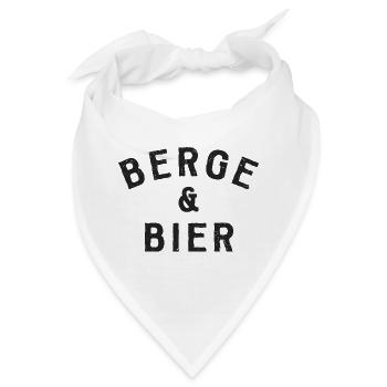 Berge und Bier - Bandana - Weiß - Vorne